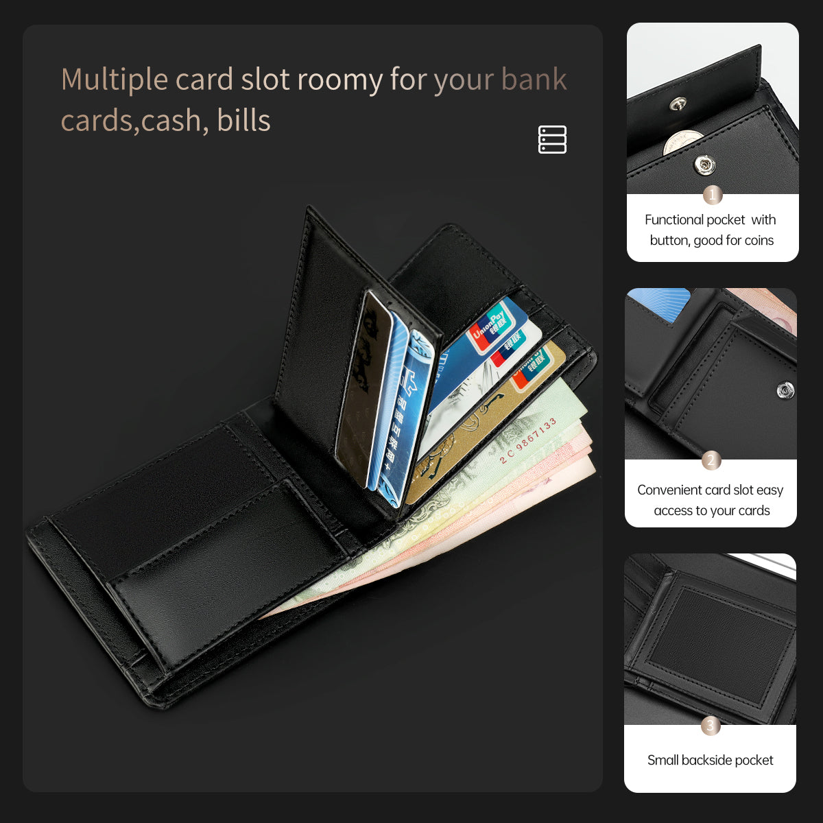 Tigernu T-S8008 Bifold High Quality PU Leather Wallet