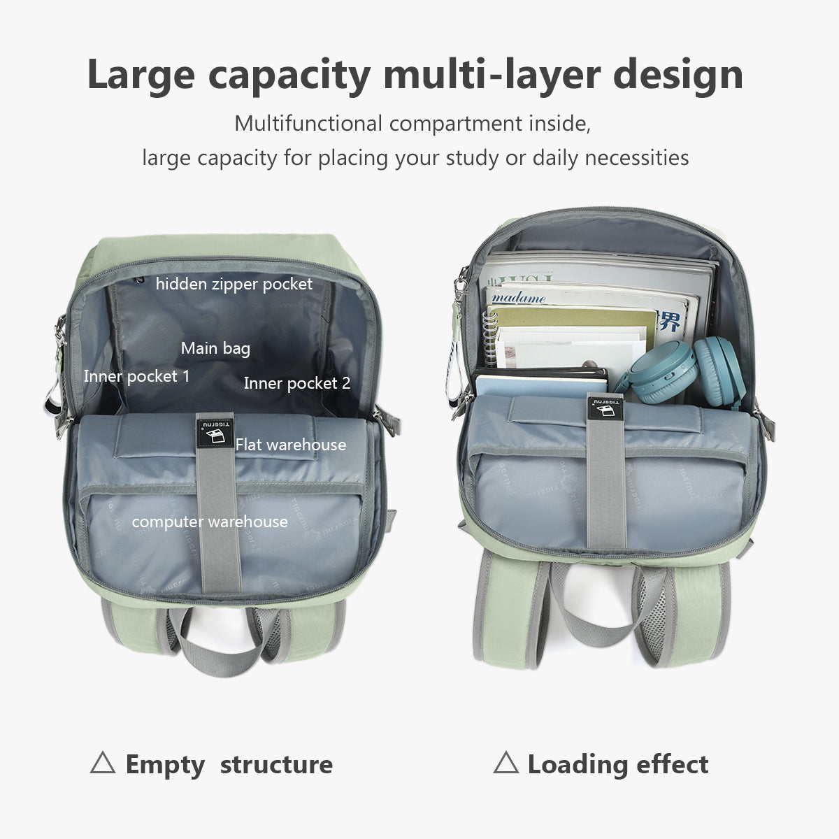 Tigernu T-B9511 Campus School Laptop Backpack Bag