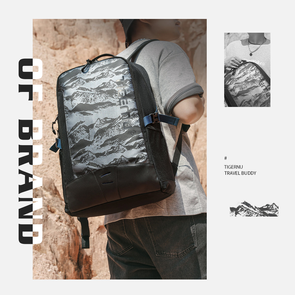Tigernu T-B9021 17 inch Laptop Anti Theft Travel Office Backpack Bag