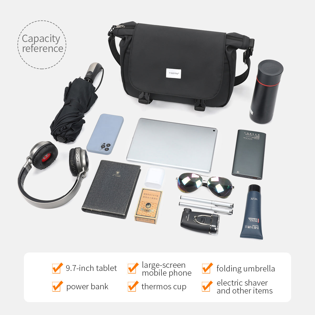 Tigernu T-S8603 Travel Sling Shoulder Bag