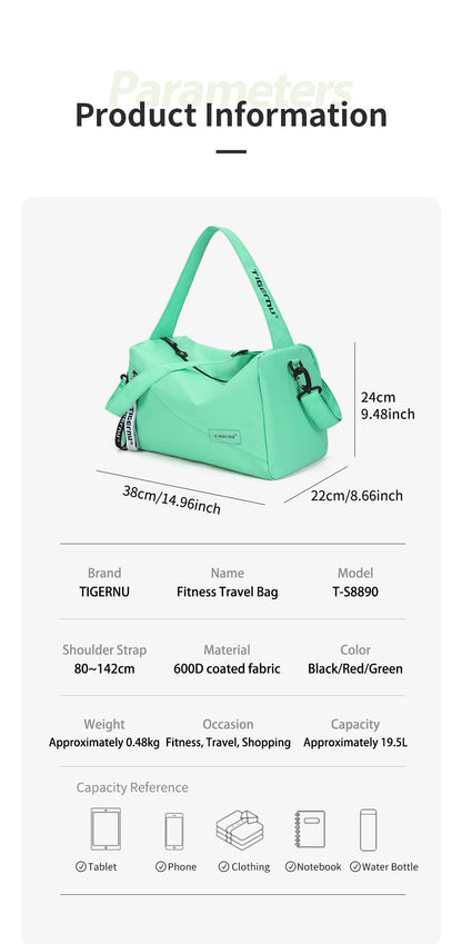 Tigernu T-S8890 Sports Casual Travel Bag Unisex