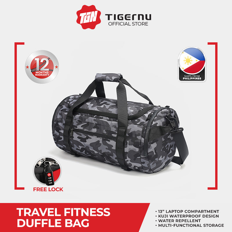 Tigernu T-N1051 Travel Fitness Duffle Bag 23L with FREE Lock