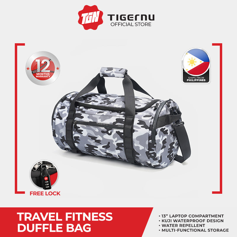 Tigernu T-N1051 Travel Fitness Duffle Bag 23L with FREE Lock
