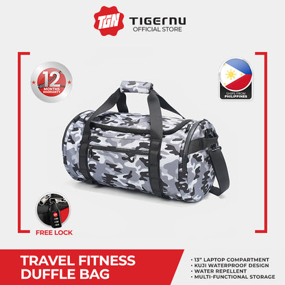 Tigernu T-N1051 Travel Fitness Duffle Bag 23L with FREE Lock