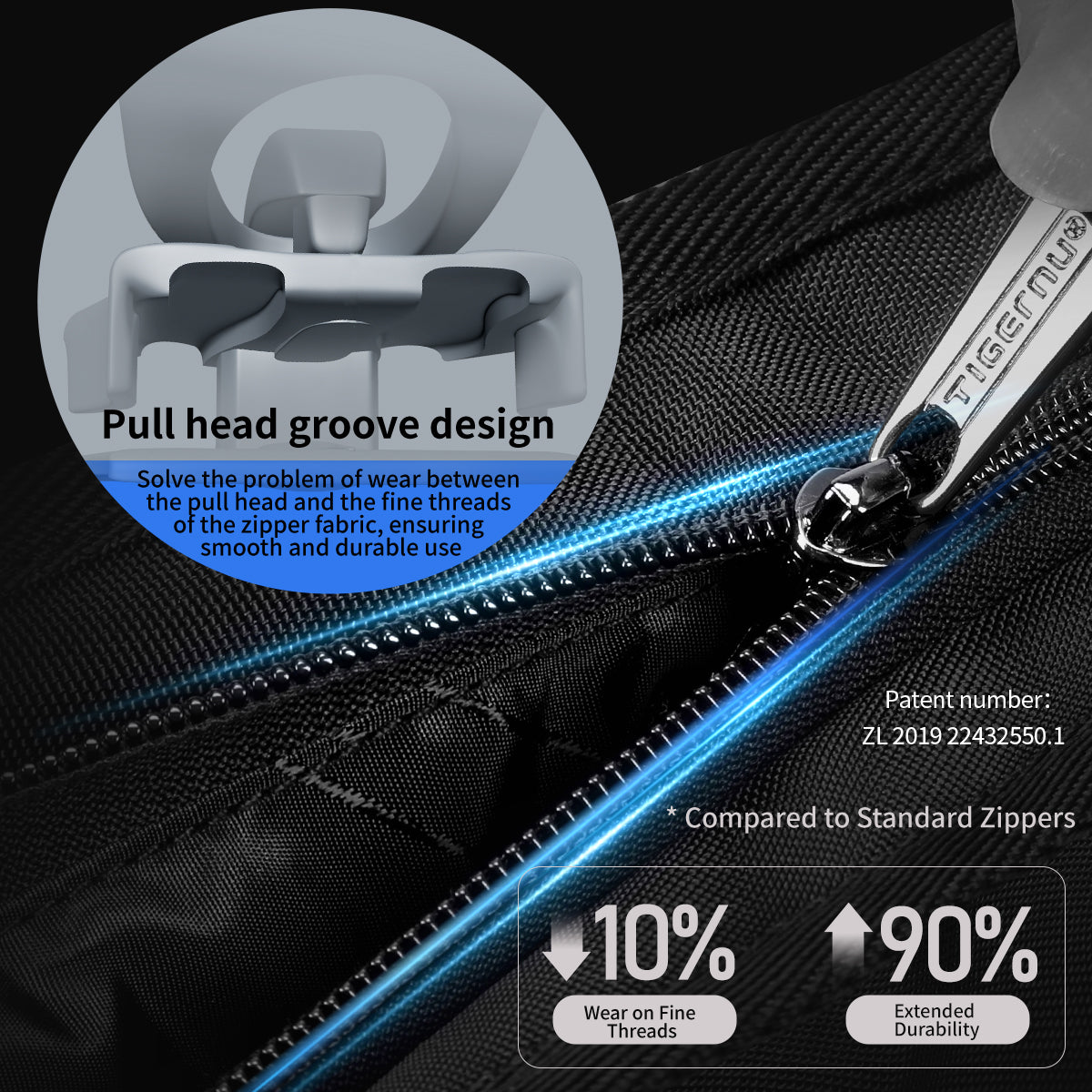 Tigernu T-S81010 Travel Laptop Backpack 13-inch with FREE Lock